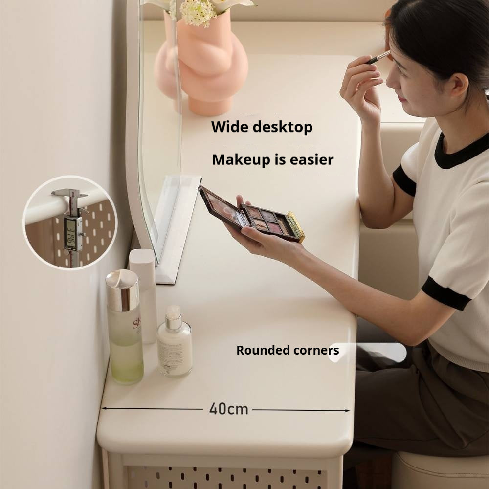 Solid Rubberwood Modern Dressing Table