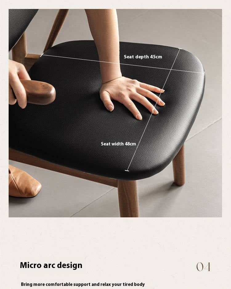 Solid Golden Sandalwood Dining Armchair