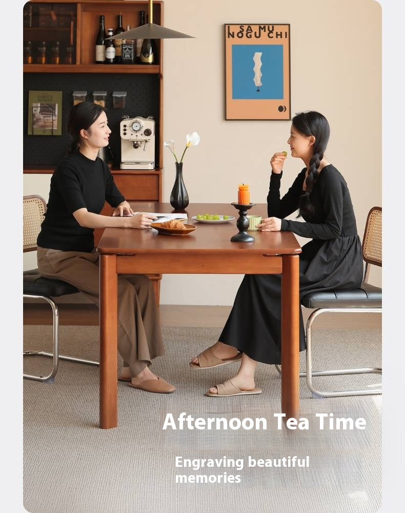 Poplar Solid Wood Antique Style Dining Table