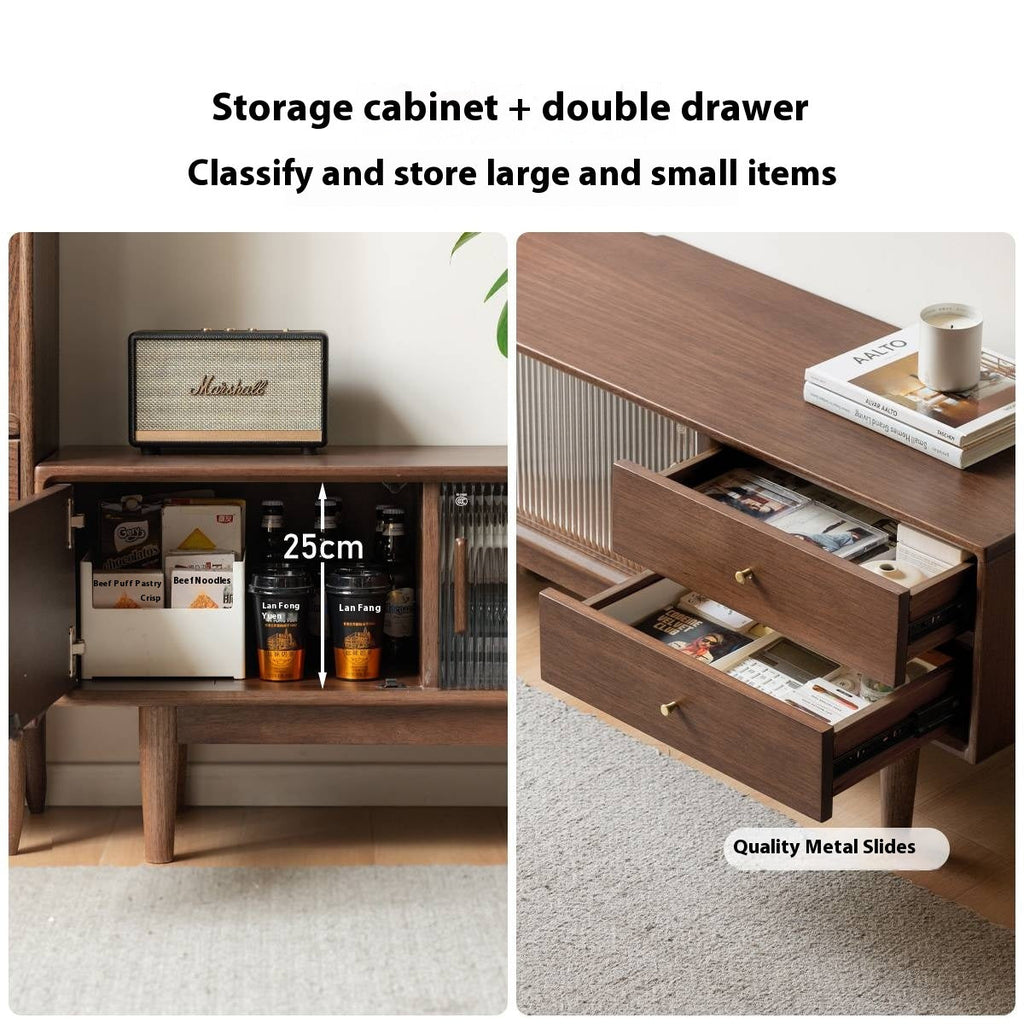 Teak Solid Wood Modern TV Stand