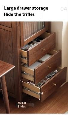 Solid Rubberwood, Oak Solid Wood Modern Bookcase