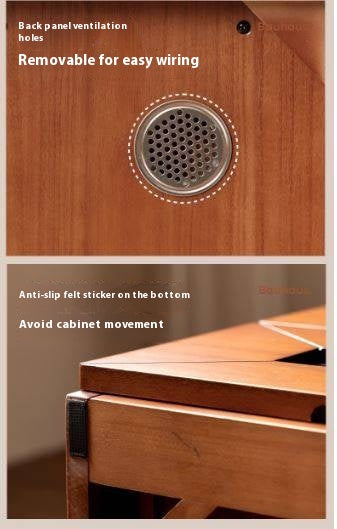 Poplar Solid Wood Modular TV Stand In Antique Style