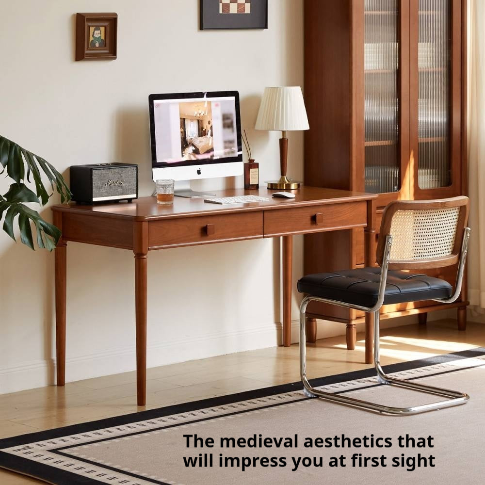 Pine Solid Wood Desk With Ancient Style