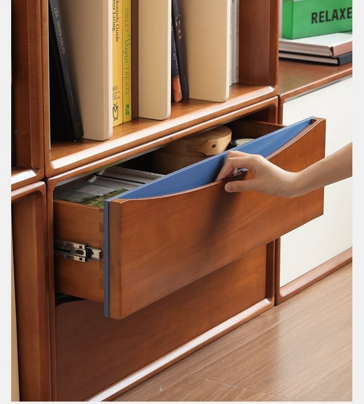 Poplar Solid Wood Ancient Style TV Stand Combination.