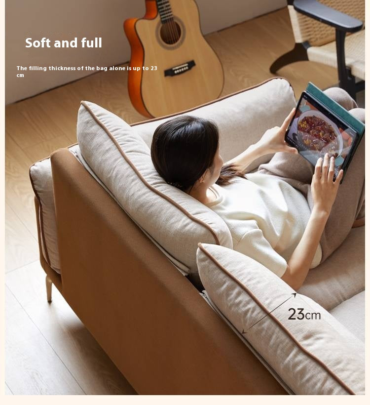 Pine Modern Style High Back Sofa