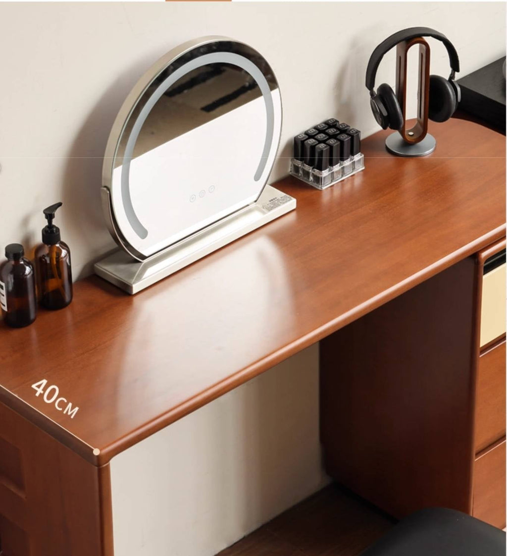 Poplar Solid Wood Bauhaus Style Dressing Table