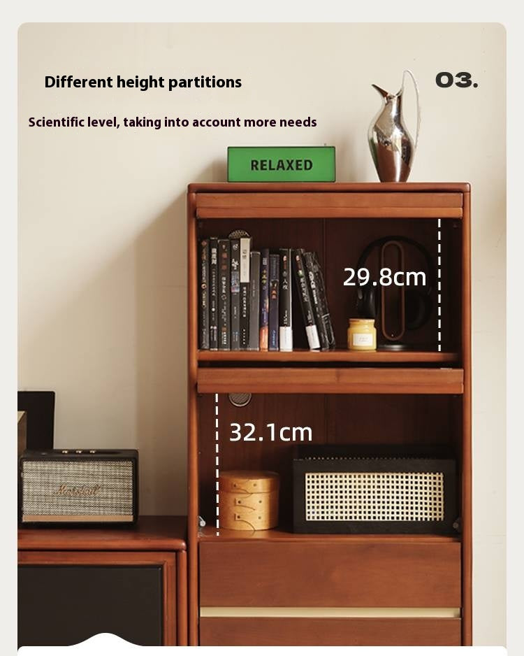 Poplar Solid Wood Ancient Style Side Cabinet