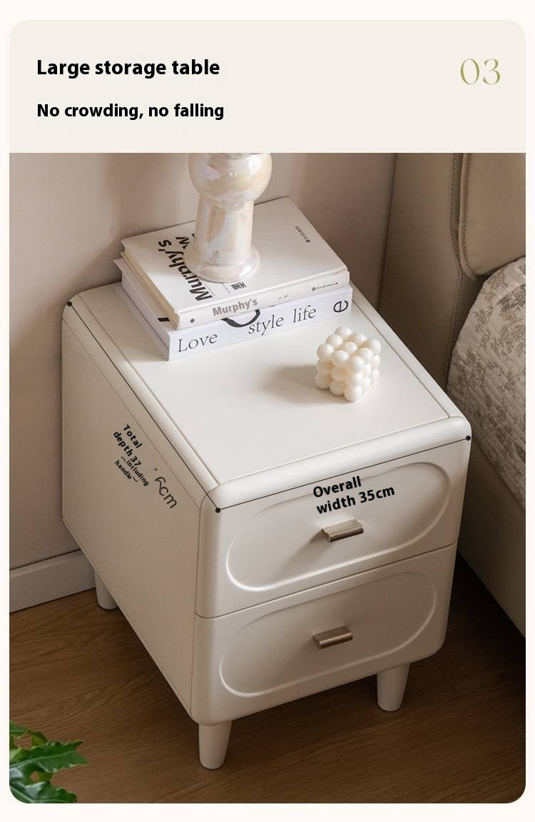 Poplar Solid Wood French Cream Style Nightstand