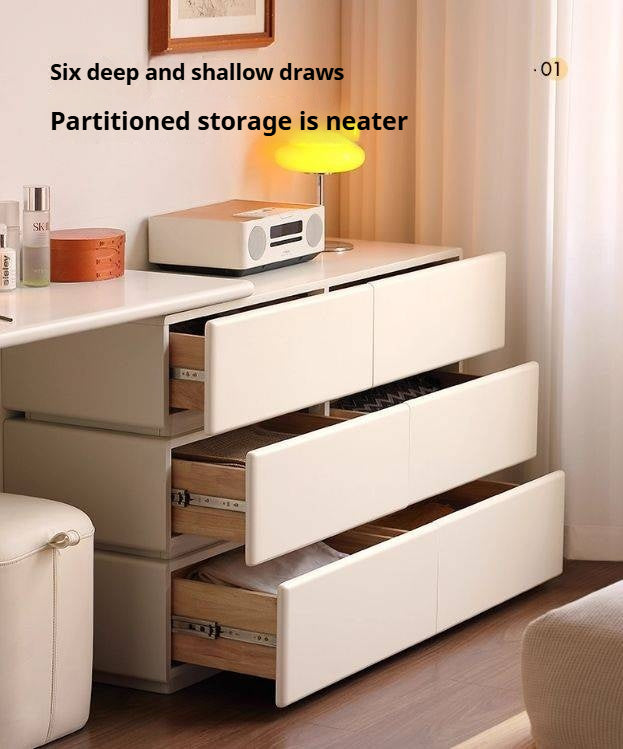 Solid Rubberwood Modern Dressing Table