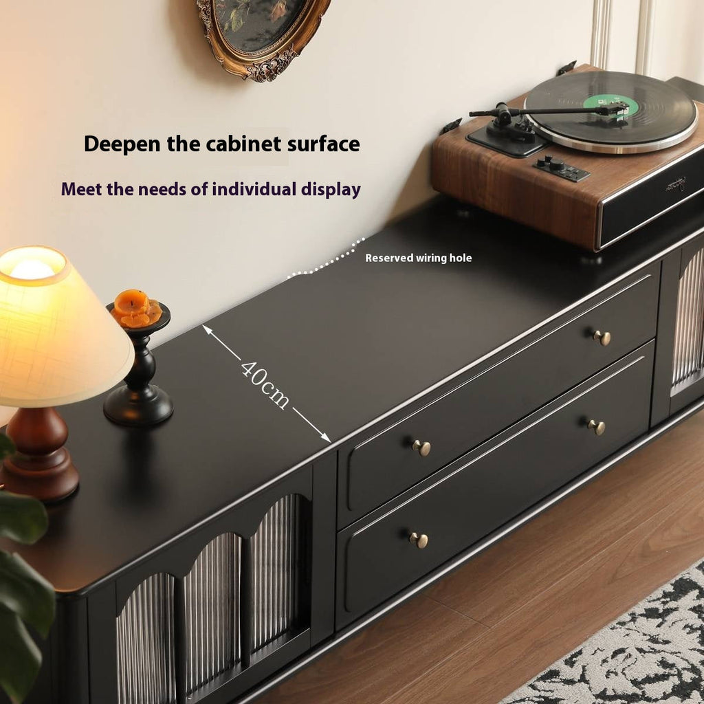 Solid RubberWood French Retro TV Stand