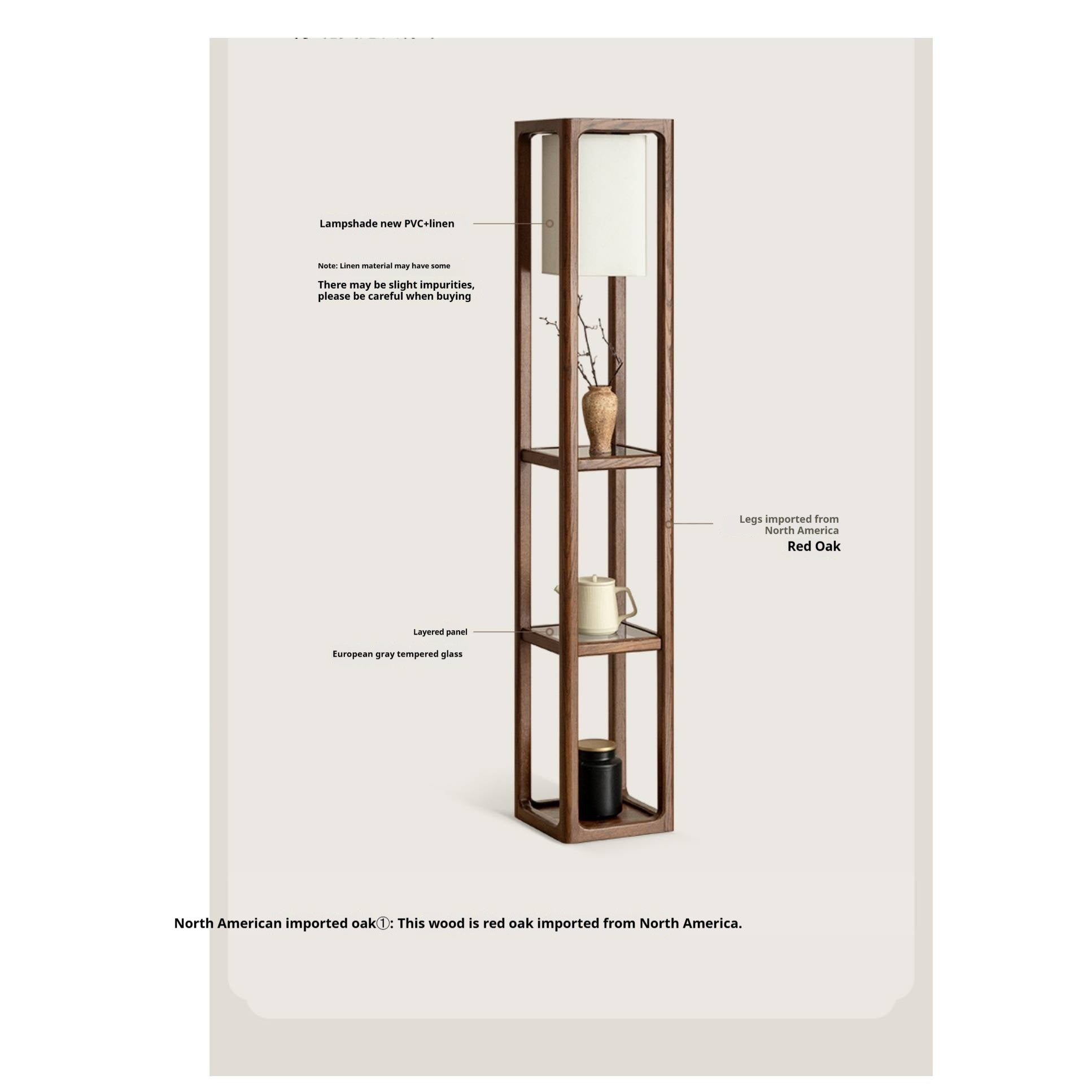 Oak Solid Wood Storage Rack