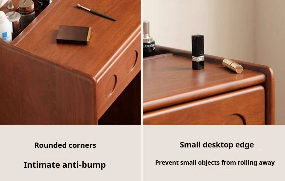 Poplar Solid Wood Classic Vintage Makeup Table