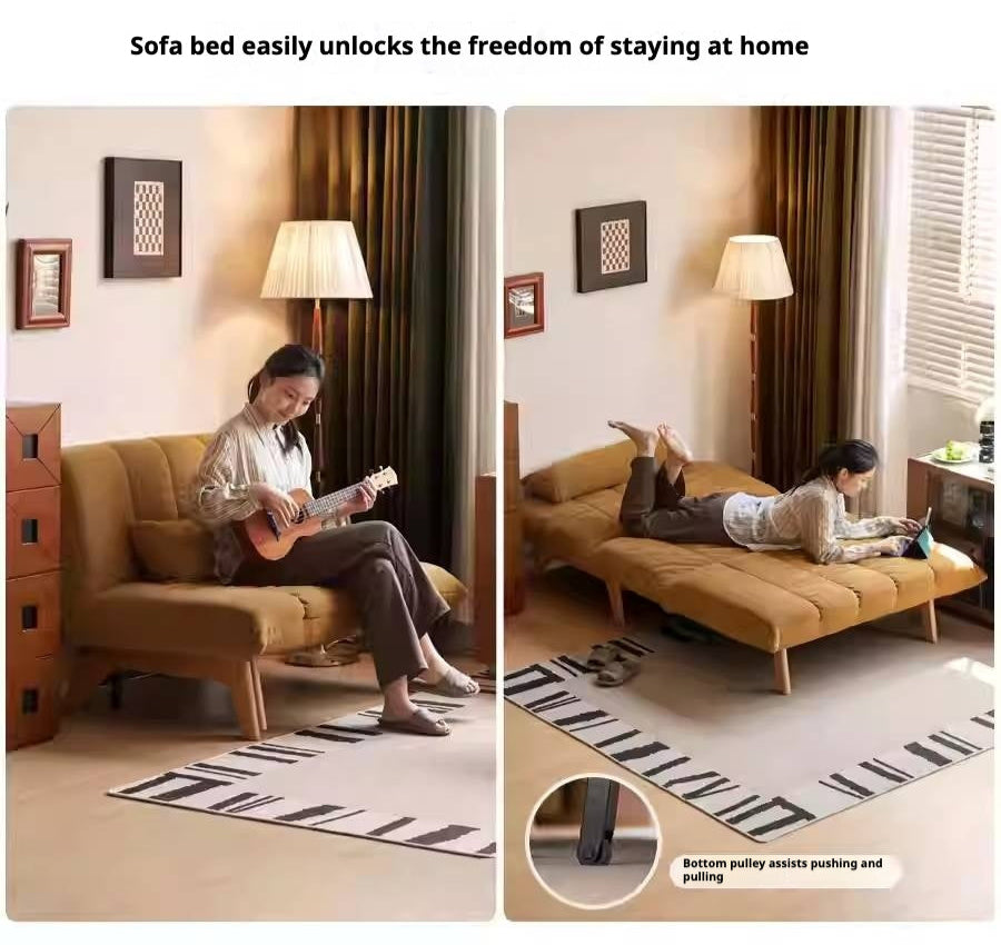 Retro Sitting and Sleeping Sofa