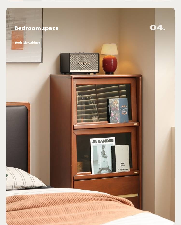 Poplar Solid Wood Ancient Style Side Cabinet