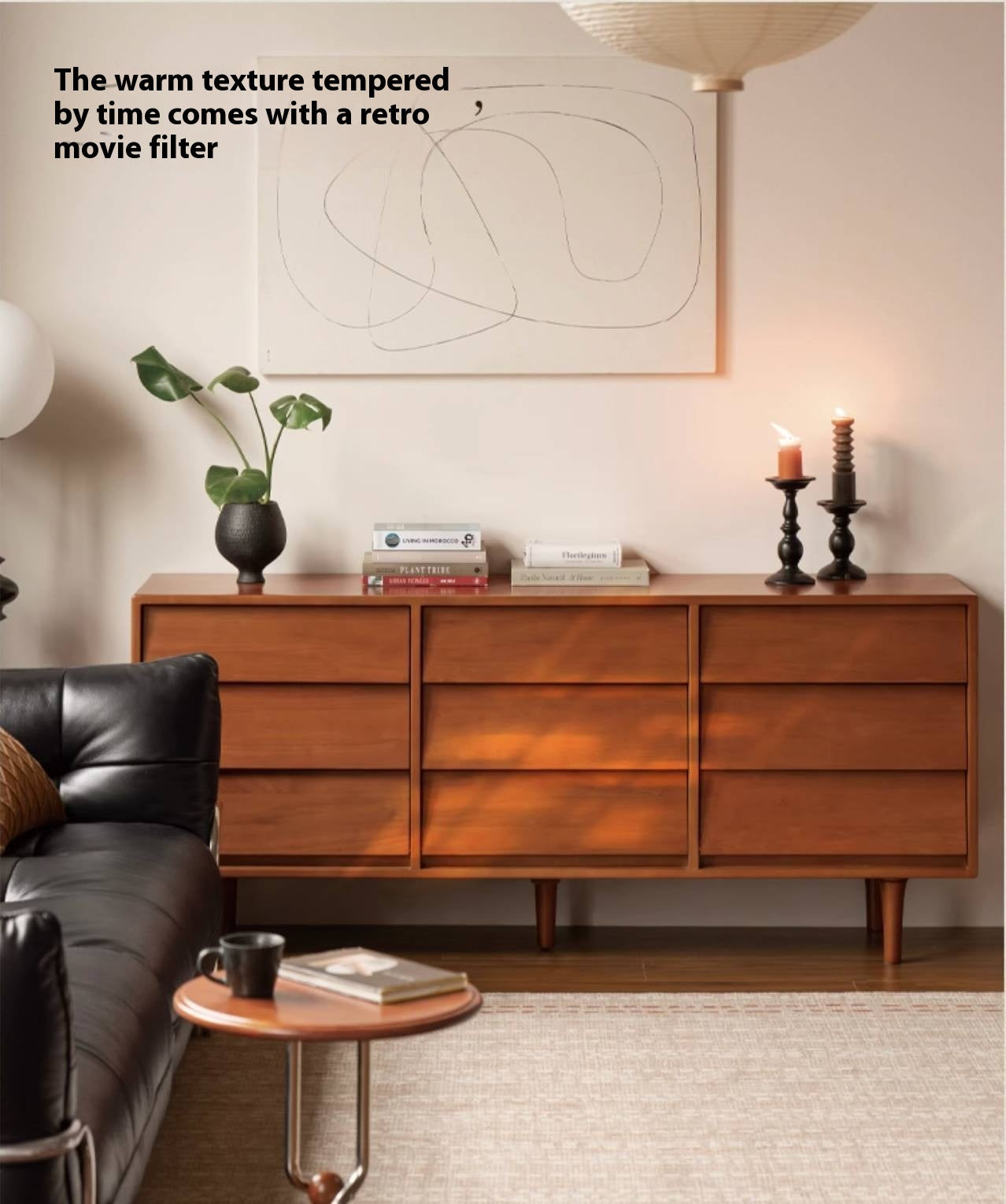 Poplar Solid Wood Middle Ancient Style Drawer