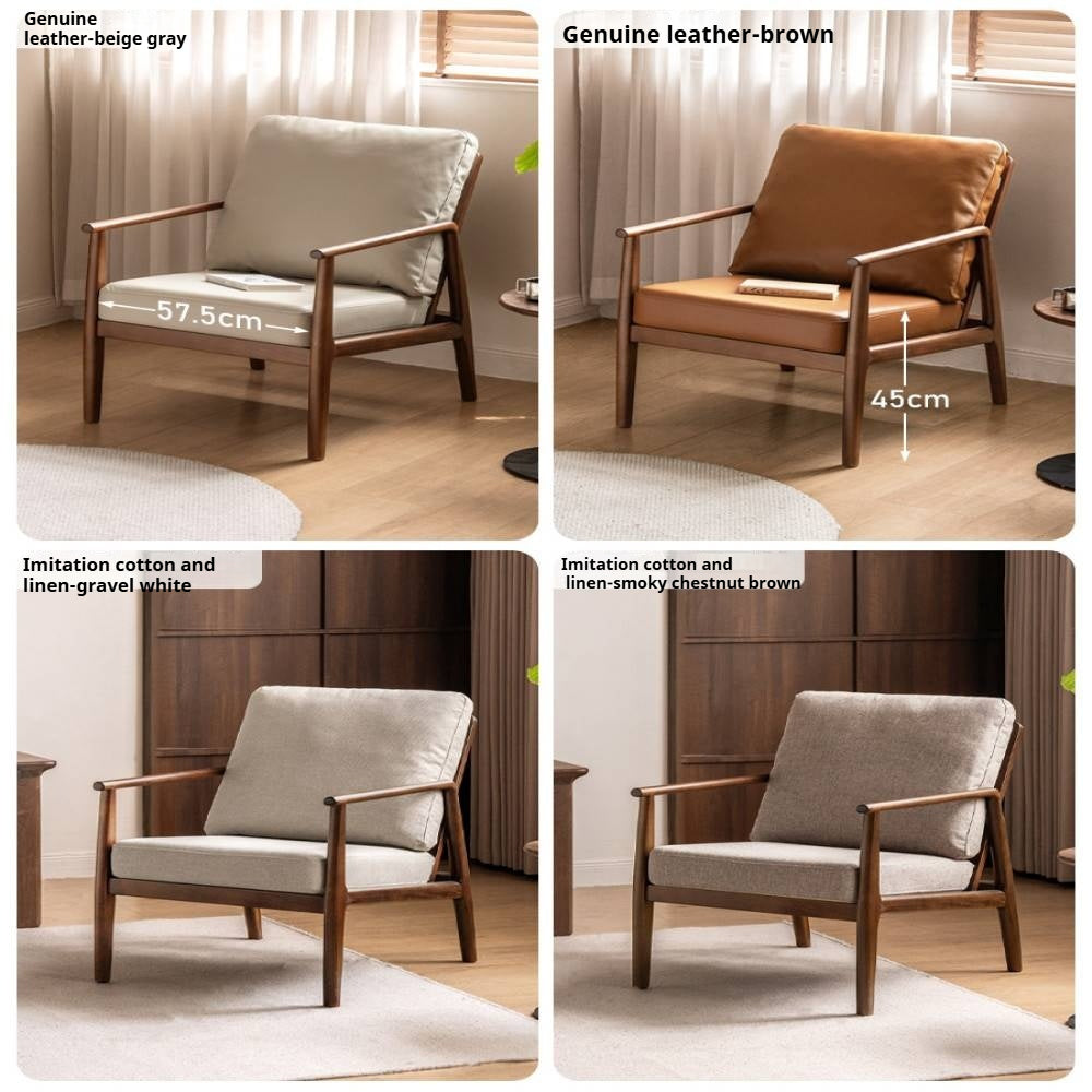 Sandalwood Solid Wood Modern Sofa Chair