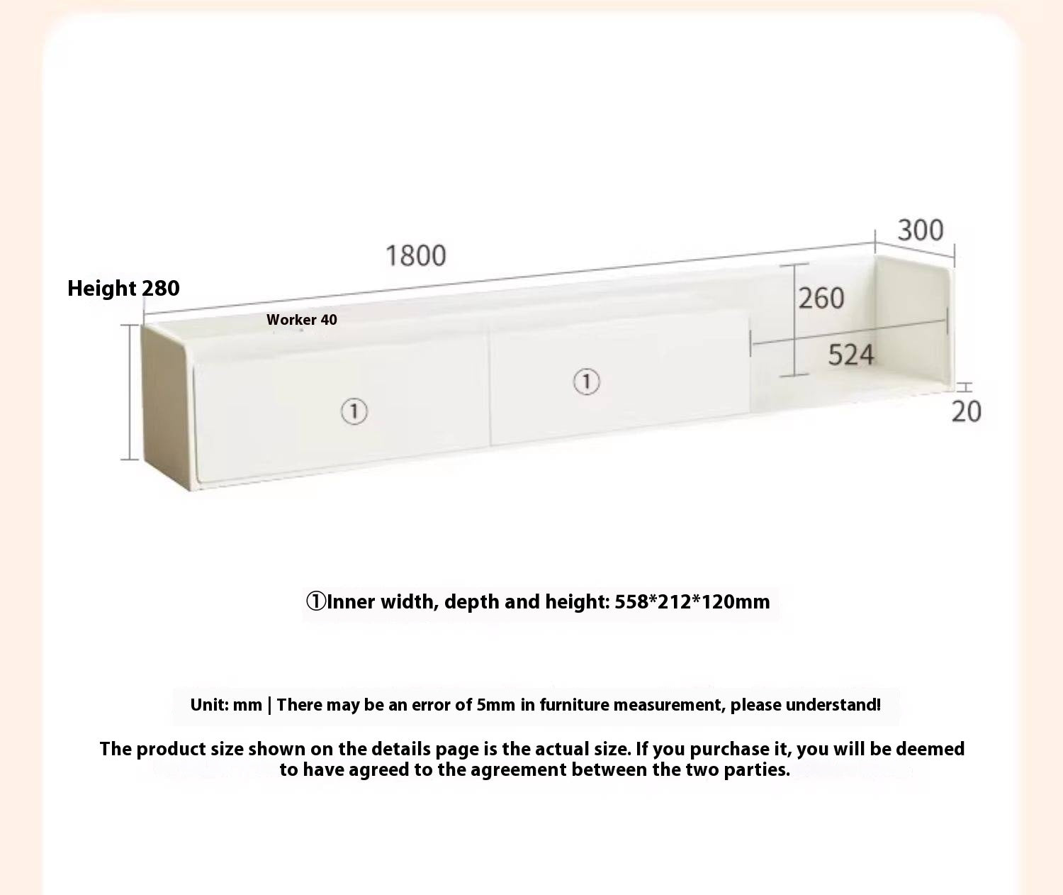 Solid Rubberwood, Oak Solid Wood Scandinavian TV Stand