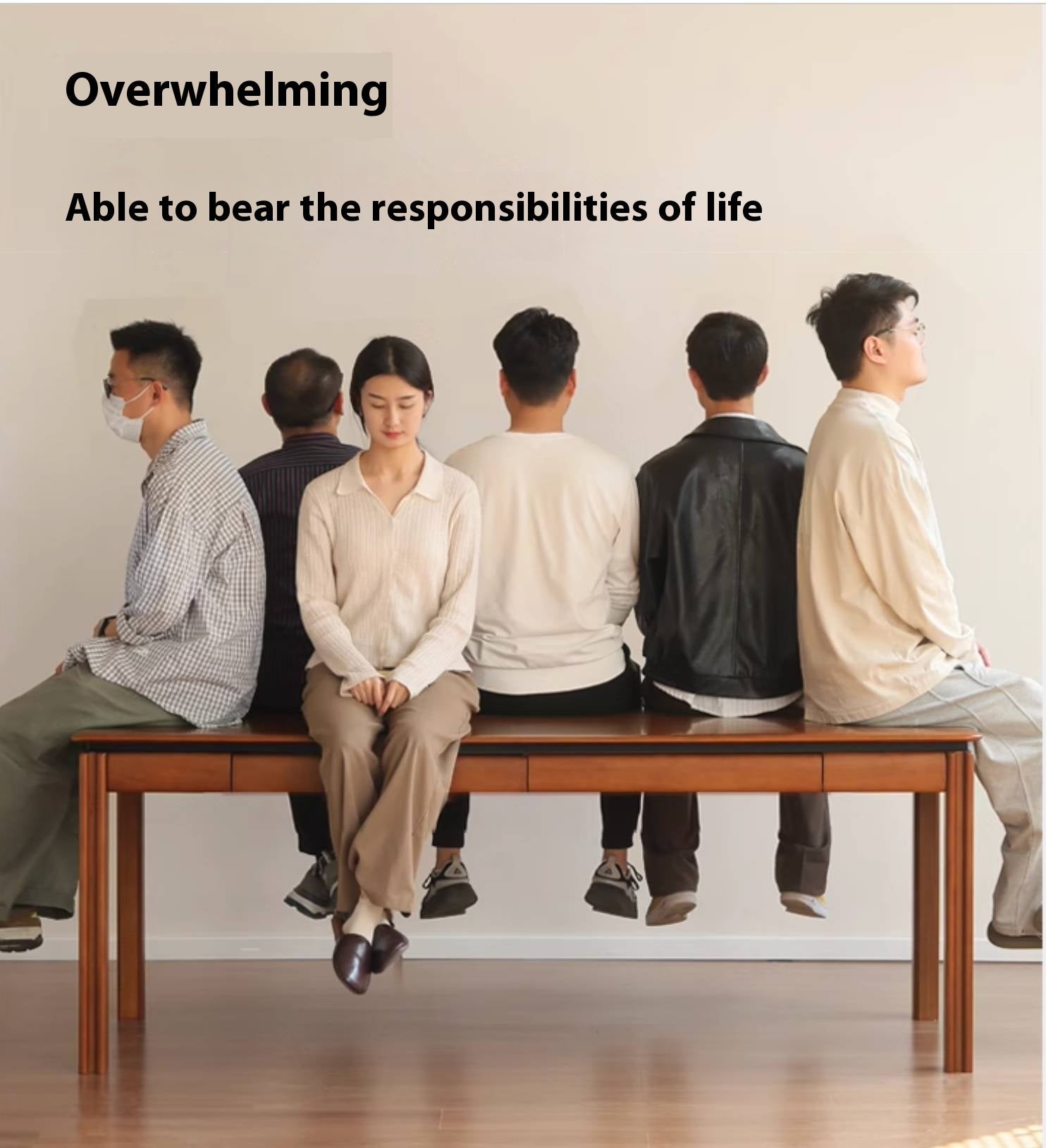 Poplar Solid Wood Antique Style Office Desk