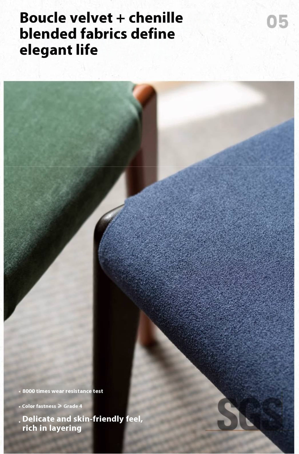 pcs 4 set Poplar Solid Wood Medieval Style Dining Chair