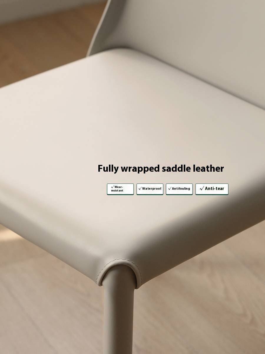 Set pcs 4 Leather Soft Nordic Style Dining Chair