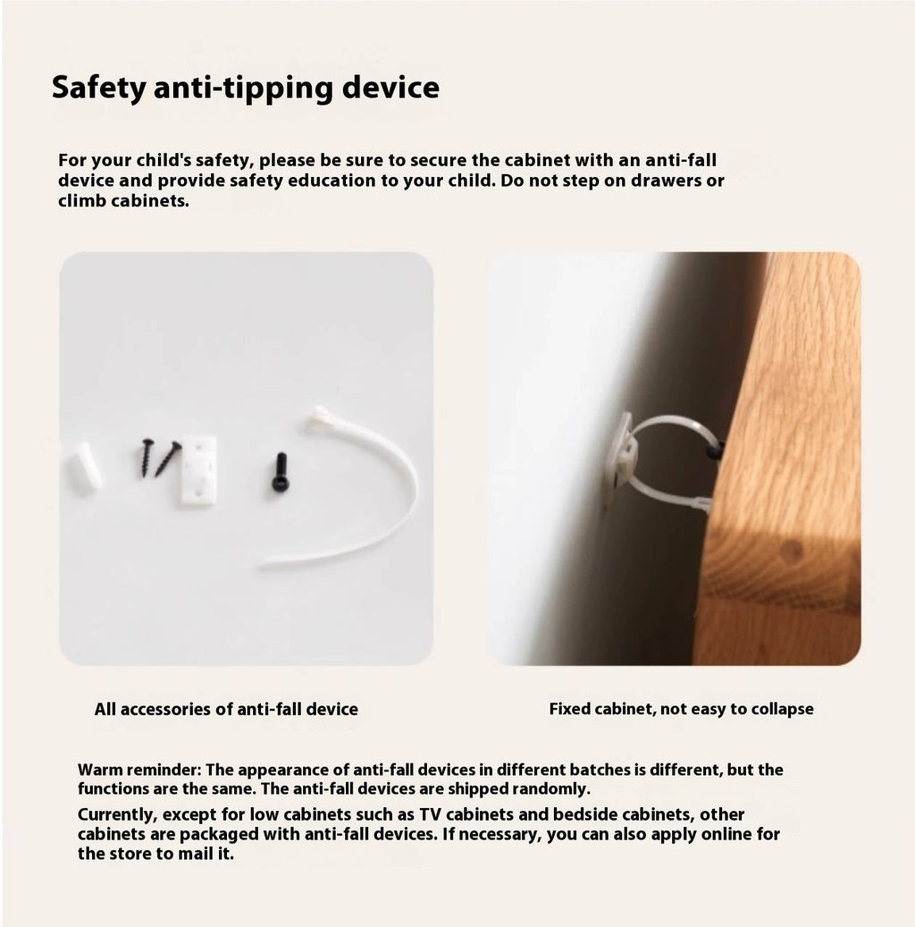 Rubberwood Solid Wood French Style Side Cabinet