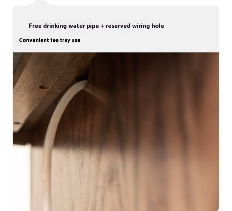 Oak, Black Walnut Solid Wood Telescopic Tea Table