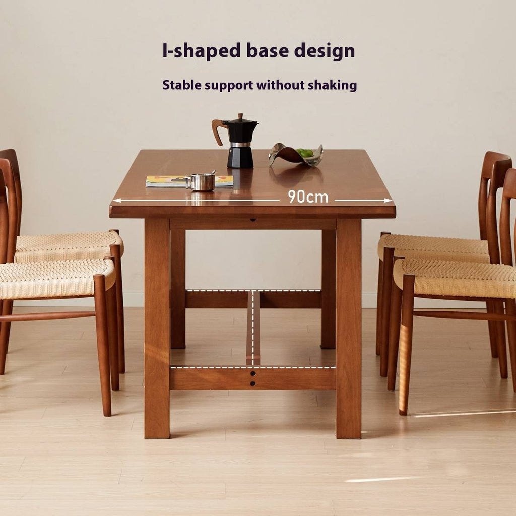 Poplar Solid Wood Mid Ancient Style Dining Table