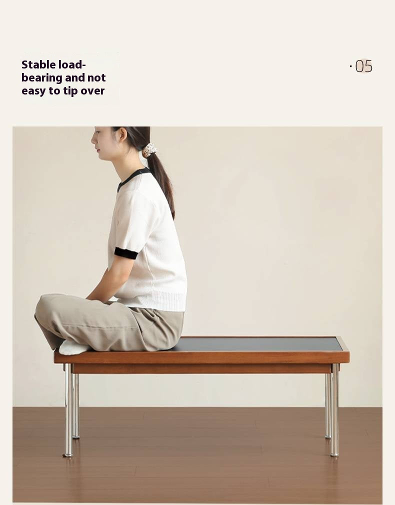 Poplar Solid Wood Ancient Square Tea Table