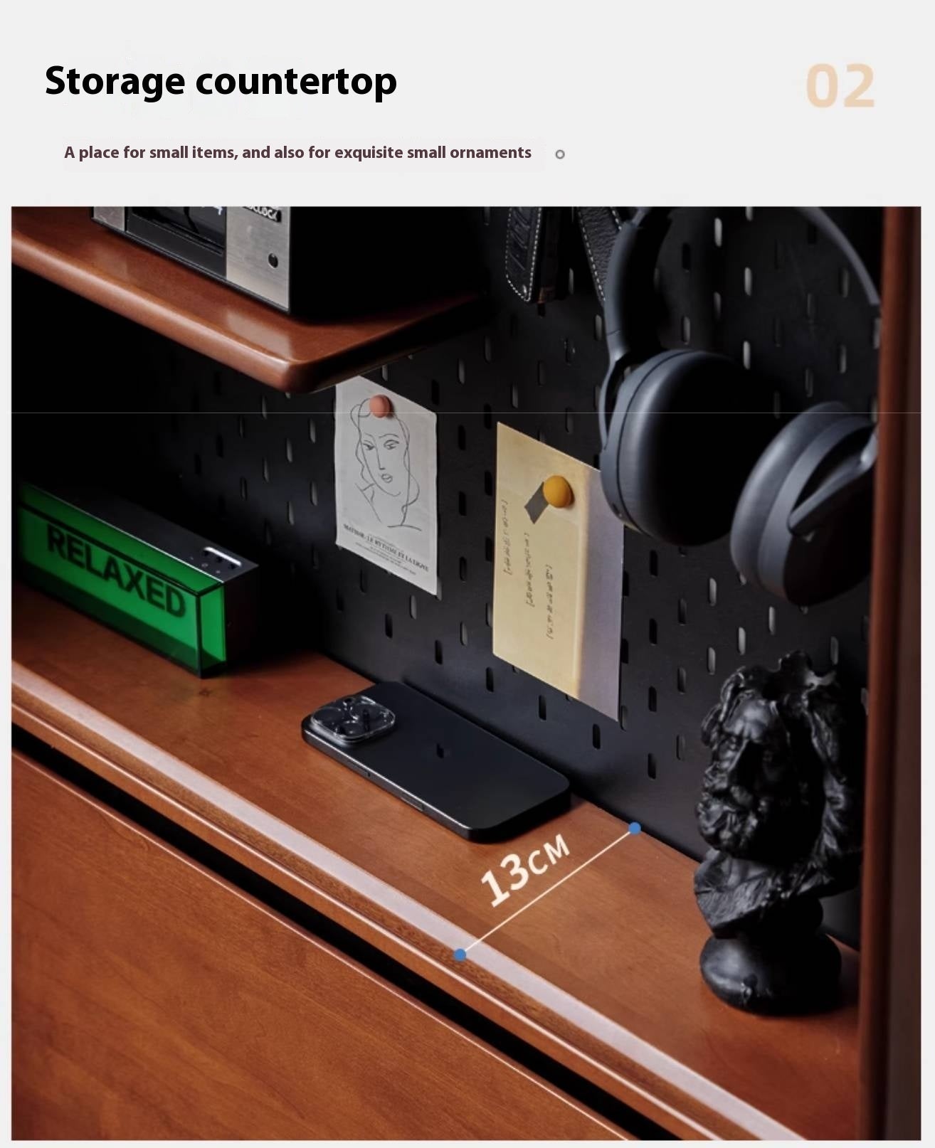 Poplar Solid Wood Middle-Age Ultra-Thin Shoe Cabinet