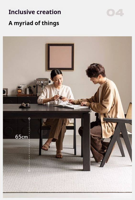 Oak, Ash Solid Wood Dining Table Modern and Simple