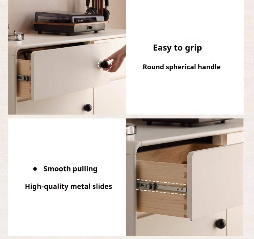 Solid Rubberwood Modern Drawer Chest