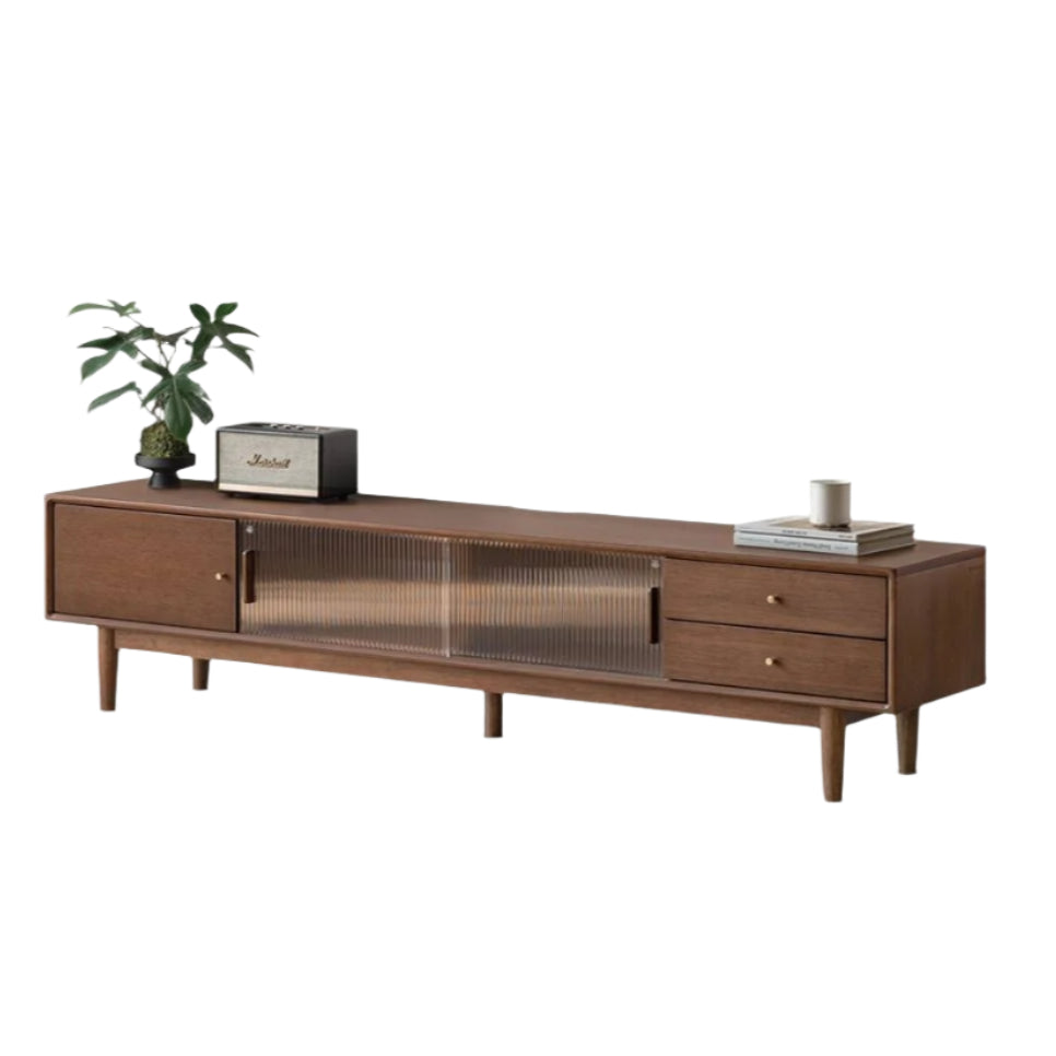 Teak Solid Wood Modern TV Stand