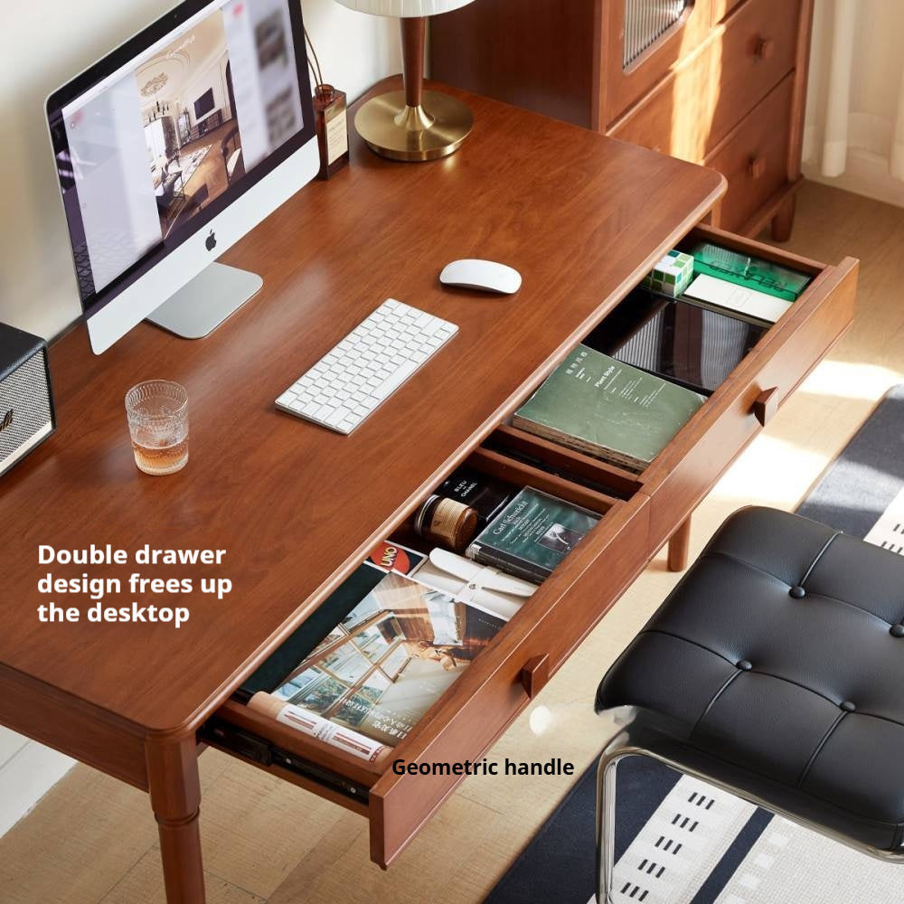 Pine Solid Wood Desk With Ancient Style