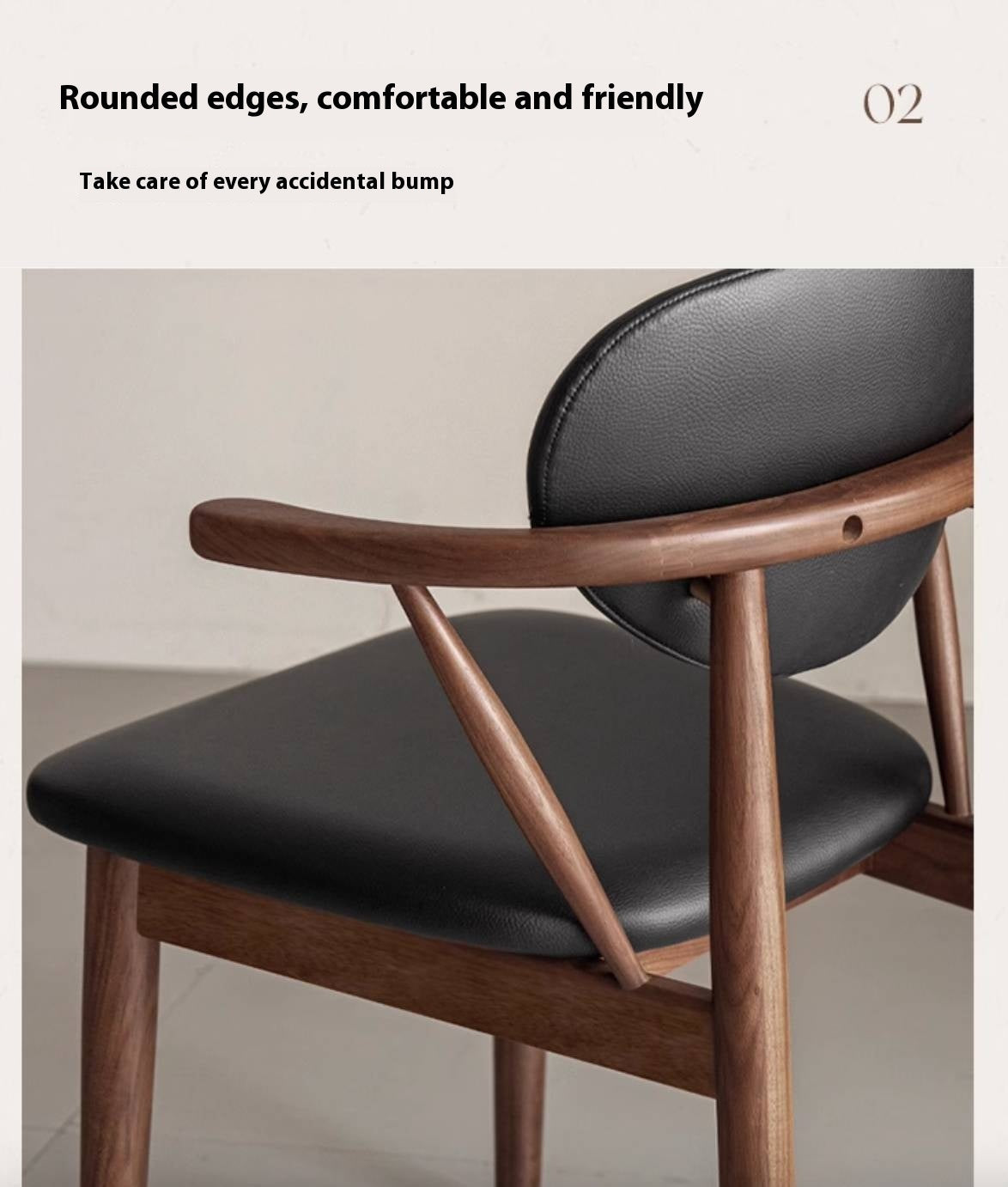 Solid Golden Sandalwood Dining Armchair