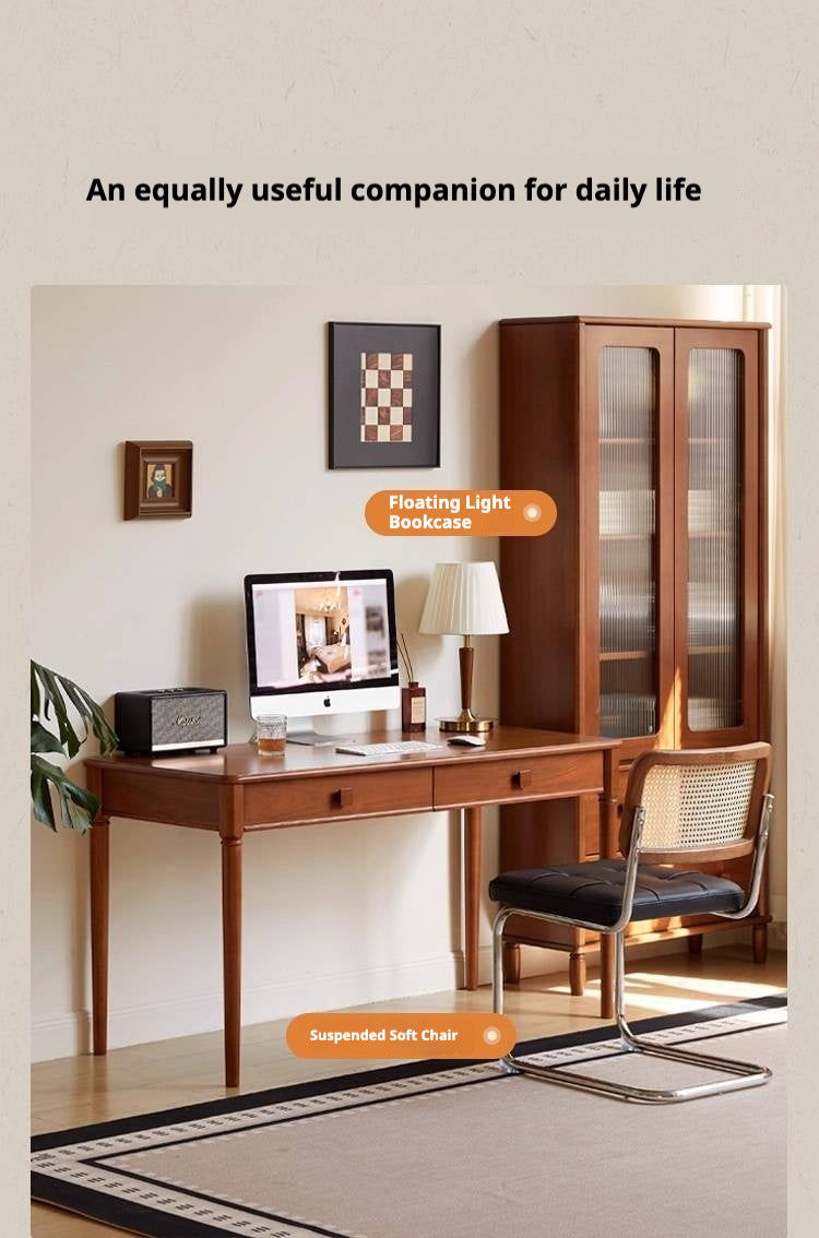 Tulip Tree Solid Wood Medieval Style Desk