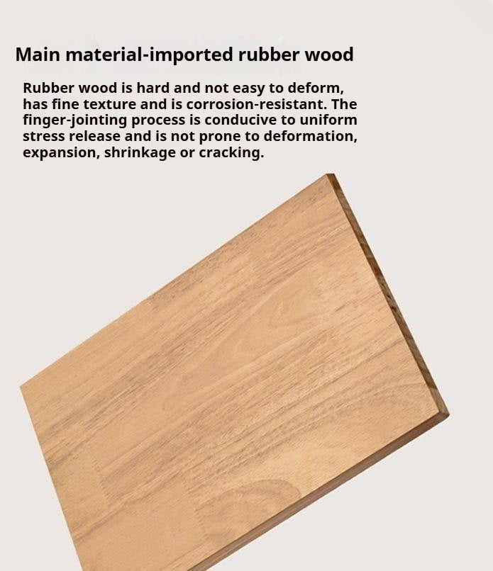 Solid Rubberwood Modern Soft Makeup Stool