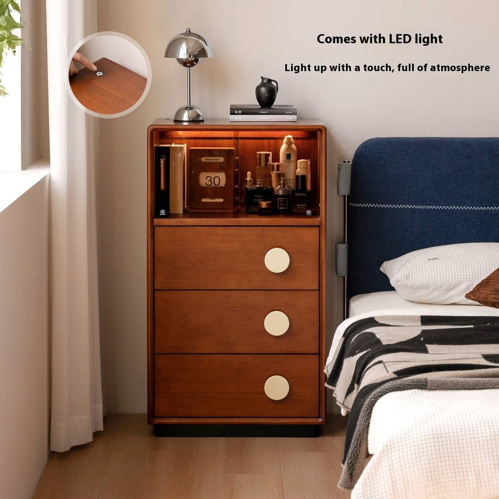 Poplar Solid Wood Middle Ages Side Cabinet